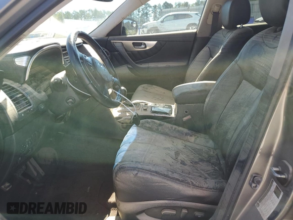 2010 Infiniti FX35 with VIN JN8AS1MW7AM852623, listed as a Copart auction lot 73722804 with 0 mi miles and Salvage Title. Bid and sale history available at carsss.com. Image 7.