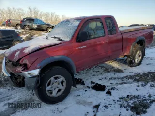 2004 Toyota Tacoma PreRunner with VIN 5TESM92N34Z426541, listed as a Copart auction lot 88579795 with 198,135 mi miles and Salvage title. Bid and sale history available at DreamBid. Image 1.