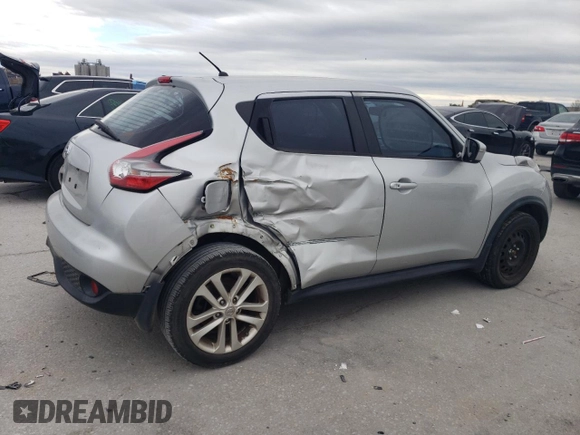 2015 Nissan Juke SV with VIN JN8AF5MR9FT505877, listed as a Copart auction lot 89277275 with 115,376 mi miles and Salvage Title. Bid and sale history available at carsss.com. Image 3.