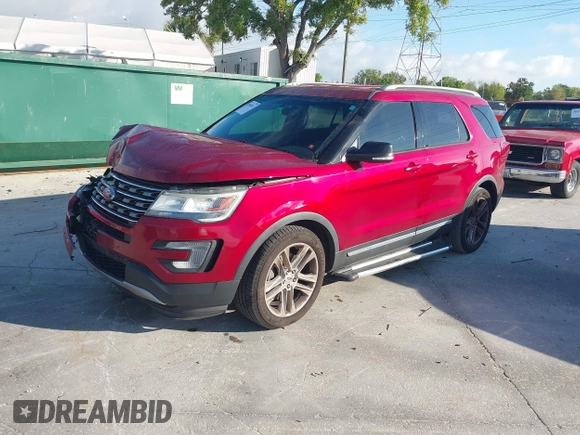 2017 Ford Explorer XLT with VIN 1FM5K7D85HGA84825, listed as a IAAI auction lot 41843831 with 153,594 mi miles and . Bid and sale history available at DreamBid. Image 2.