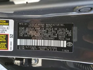 2025 Toyota Camry LE with VIN 4T1DAACK1SU539963, listed as a Copart auction lot 44530225 with 9,035 mi miles and Salvage Title. Bid and sale history available at DreamBid. Image 13.