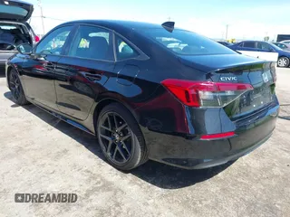 2024 Honda Civic Sedan Sport with VIN 2HGFE2F57RH551885, listed as a IAAI auction lot 41839279 with 22,410 mi miles. Bid and sale history available at carsss.com. Image 3.