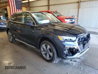 2023 Audi Q5 Premium Plus with VIN WA1BBAFY6P2047225, listed as a Copart auction lot 55093445 with 35,998 mi miles and Salvage title. Bid and sale history available at DreamBid. Image 4.