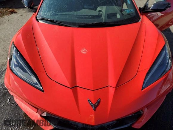 2022 Chevrolet Corvette 3LT with VIN 1G1YC3D41N5117663, listed as a Copart auction lot 79477514 with 6,965 mi miles and Salvage Title. Bid and sale history available at carsss.com. Image 11.