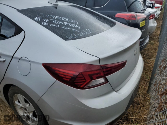 2019 Hyundai Elantra SE with VIN KMHD74LF4KU840259, listed as a Copart auction lot 78598844 with Not Provided miles and Salvage Title. Bid and sale history available at DreamBid. Image 6.