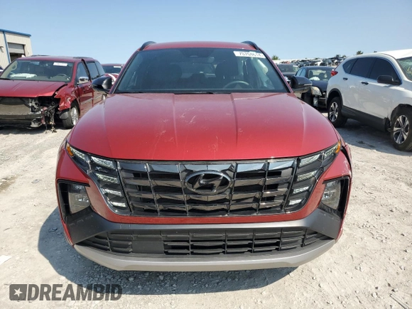 2022 Hyundai Tucson N Line with VIN KM8JF3AE4NU088612, listed as a Copart auction lot 70704614 with 28,068 mi miles and Salvage Title. Bid and sale history available at carsss.com. Image 5.