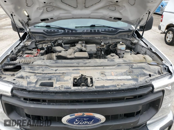 2021 Ford Super Duty F-250 SRW XL with VIN 1FT7X2B66MED49955, listed as a Copart auction lot 43627115 with 25,367 mi miles and Salvage Title. Bid and sale history available at carsss.com. Image 11.