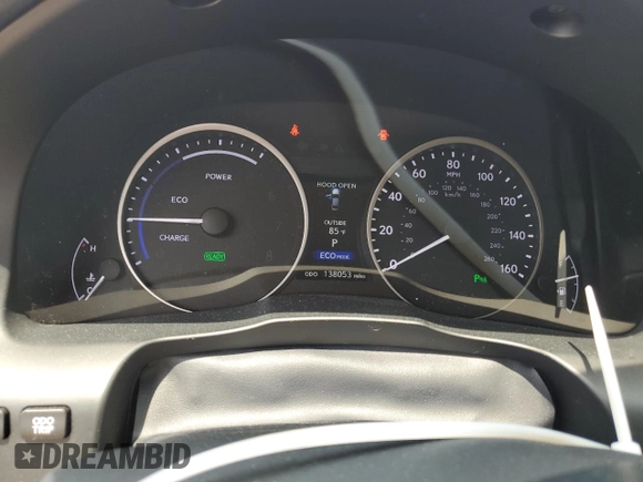 2015 Lexus ES 300h with VIN JTHBW1GG4F2082018, listed as a Copart auction lot 60717665 with 138,053 mi miles and Salvage title. Bid and sale history available at DreamBid. Image 9.