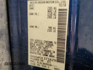 2018 Nissan Maxima SV z VIN 1N4AA6AP5JC375629, wystawiony jako Copart lot #53332135 z przebiegiem 135 372 mil mil oraz Szkoda całkowita • Salvage title. Historia ofert i sprzedaży dostępna na DreamBid. Obrazek 12.