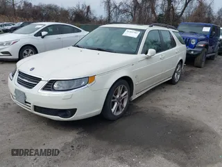 2008 Saab 9-5 with VIN YS3ED59G583514694, listed as a IAAI auction lot 41463705 with 122,409 mi miles. Bid and sale history available at carsss.com. Image 2.