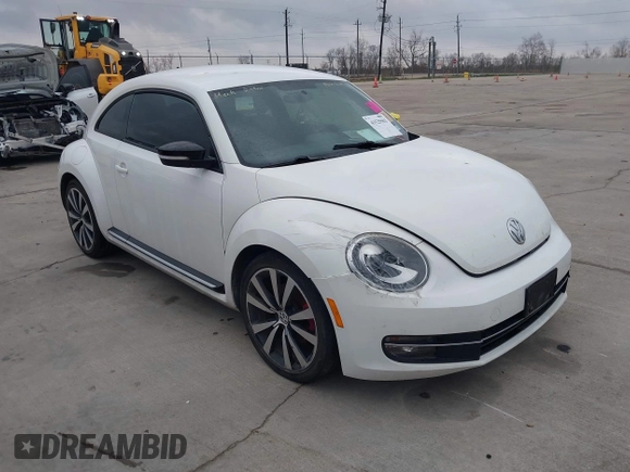 2012 Volkswagen Beetle Turbo with VIN 3VWVA7AT3CM650301, listed as a IAAI auction lot 41525503 with Not Provided miles and . Bid and sale history available at DreamBid. Image 1.