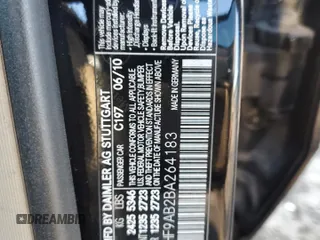 2011 Mercedes-Benz E 550 Luxury with VIN WDDHF9AB2BA264183, listed as a Copart auction lot 46336995 with 184,659 mi miles and Salvage title. Bid and sale history available at DreamBid. Image 14.