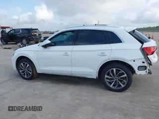 2022 Audi Q5 S line Premium Plus with VIN WA1EAAFY7N2088928, listed as a IAAI auction lot 42068146 with 42,956 mi miles and . Bid and sale history available at DreamBid. Image 15.