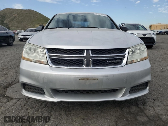 2012 Dodge Avenger SE with VIN 1C3CDZAB8CN154070, listed as a Copart auction lot 47322795 with 190,259 mi miles and Salvage Title. Bid and sale history available at DreamBid. Image 5.