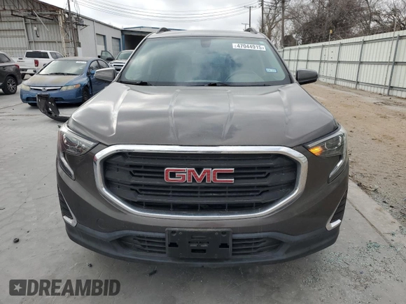 2019 GMC Terrain SLE with VIN 3GKALMEV3KL169575, listed as a Copart auction lot 47044915 with 27,215 mi miles and Salvage Title. Bid and sale history available at carsss.com. Image 5.