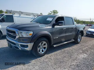 2019 Ram 1500 Big Horn/Lone Star with VIN 1C6RRFFG7KN817399, listed as a IAAI auction lot 40296231 with 63,708 mi miles. Bid and sale history available at carsss.com. Image 2.