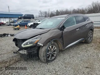 2018 Nissan Murano SV with VIN 5N1AZ2MG3JN121280, listed as a Copart auction lot 47880765 with 152,494 mi miles and Salvage Title. Bid and sale history available at carsss.com. Image 1.