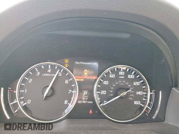 2015 Acura RLX Advance with VIN JH4KC1F9XFC001111, listed as a Copart auction lot 76793314 with 21,957 mi miles and Salvage title. Bid and sale history available at DreamBid. Image 9.