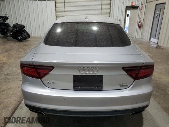 2018 Audi A7 Prestige with VIN WAU23AFC2JN051721, listed as a Copart auction lot 48557544 with 77,190 mi miles and Salvage Title. Bid and sale history available at carsss.com. Image 6.