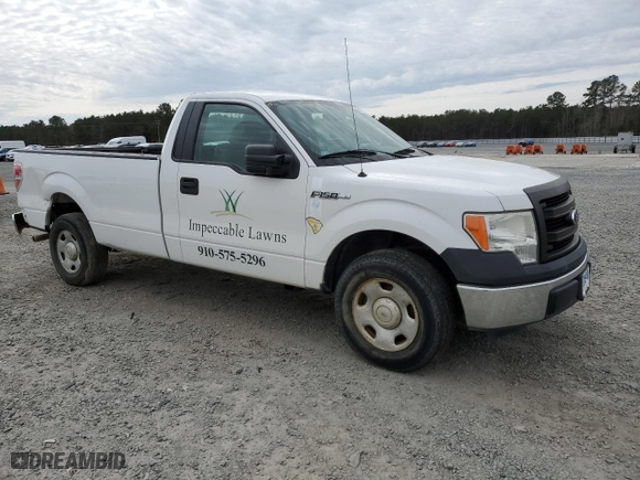 2014 Ford F-150 XL with VIN 1FTMF1CM4EKD78497, listed as a Copart auction lot 48107555 with 145,731 mi miles and Clean Title. Bid and sale history available at carsss.com. Image 4.