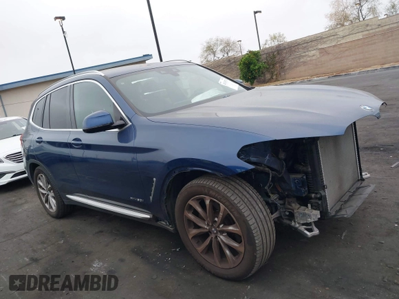 2018 BMW X3 xDrive30i with VIN 5UXTR9C51JLC76364, listed as a IAAI auction lot 41993578 with 54,715 mi miles and . Bid and sale history available at DreamBid. Image 14.