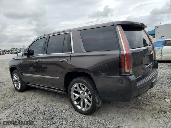 2017 Cadillac Escalade Premium Luxury with VIN 1GYS3CKJ2HR252132, listed as a Copart auction lot 86331604 with 0 mi miles and Salvage Title. Bid and sale history available at carsss.com. Image 2.