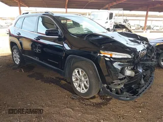 2017 Jeep Cherokee Latitude with VIN 1C4PJLCB1HW641872, listed as a IAAI auction lot 41404099 with 64,782 mi miles and . Bid and sale history available at carsss.com. Image 1.