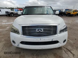 2012 Infiniti QX56 7-passenger with VIN JN8AZ2NF3C9517655, listed as a Copart auction lot 78241174 with 182,533 mi miles and Salvage Title. Bid and sale history available at carsss.com. Image 5.