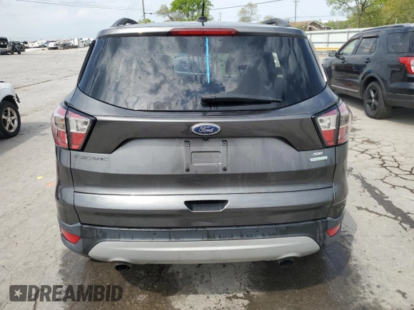 2017 Ford Escape SE with VIN 1FMCU0GD1HUC04526, listed as a Copart auction lot 53453605 with 155,345 mi miles and Salvage Title. Bid and sale history available at carsss.com. Image 6.
