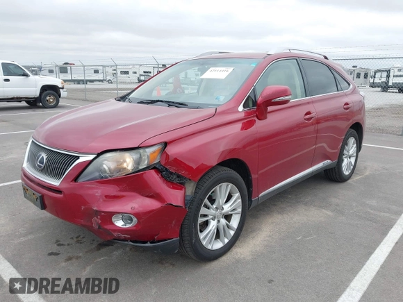 2010 Lexus RX 450h with VIN JTJBC1BAXA2007147, listed as a IAAI auction lot 42114416 with 116,697 mi miles and . Bid and sale history available at DreamBid. Image 2.