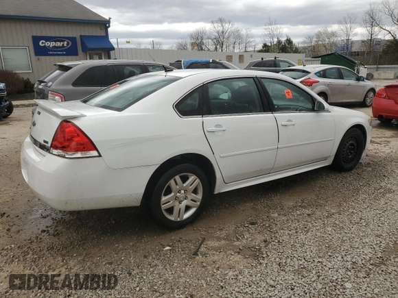 2011 Chevrolet Impala LT Fleet z VIN 2G1WG5EK5B1174708, wystawiony jako Copart lot #49614035 z przebiegiem 180 125 mil mil oraz Nie do naprawy • Non repairable. Historia ofert i sprzedaży dostępna na DreamBid. Obrazek 3.