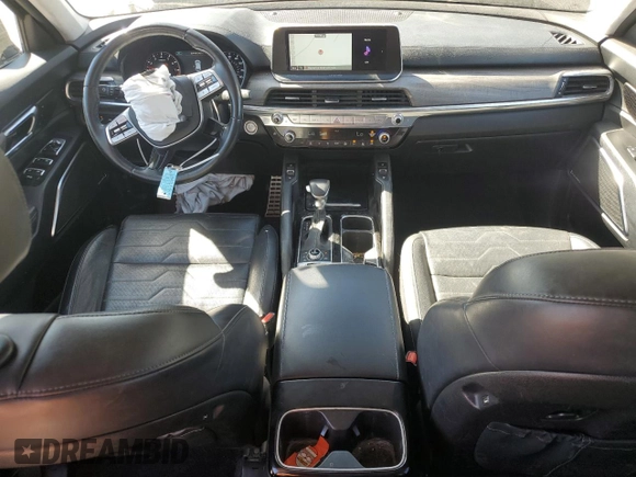 2022 Kia Telluride SX with VIN 5XYP5DHC0NG242472, listed as a Copart auction lot 43958185 with 57,604 mi miles and Salvage title. Bid and sale history available at DreamBid. Image 8.