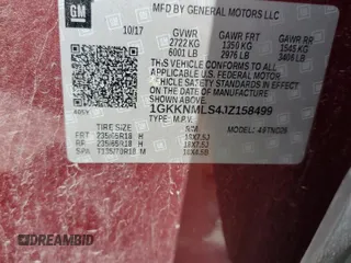 2018 GMC Acadia SLT with VIN 1GKKNMLS4JZ158499, listed as a Copart auction lot 56871215 with 80,744 mi miles and Salvage title. Bid and sale history available at DreamBid. Image 13.