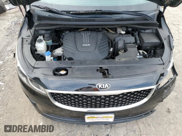 2016 Kia Sedona LX with VIN KNDMB5C17G6091577, listed as a Copart auction lot 61692944 with 113,937 mi miles and Salvage Title. Bid and sale history available at carsss.com. Image 12.