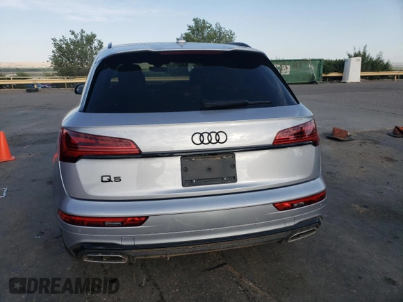 2023 Audi Q5 S line Premium Plus with VIN WA1E2AFY1P2052989, listed as a Copart auction lot 61967035 with 15,156 mi miles and Salvage title. Bid and sale history available at DreamBid. Image 6.