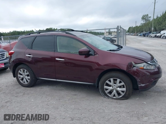 2014 Nissan Murano SV with VIN JN8AZ1MU3EW414539, listed as a IAAI auction lot 40769275 with 94,217 mi miles and . Bid and sale history available at carsss.com. Image 13.