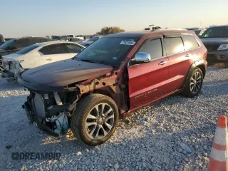 2018 Jeep Grand Cherokee Overland z VIN 1C4RJFCT3JC453784, wystawiony jako Copart lot #71921944 z przebiegiem 56 097 mil mil oraz Szkoda całkowita • Salvage title. Historia ofert i sprzedaży dostępna na DreamBid. Obrazek 1.