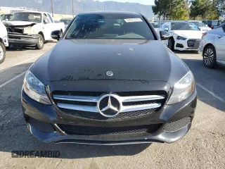 2018 Mercedes-Benz C with VIN 55SWF4JB0JU263980, listed as a Copart auction lot 50843375 with 92,395 mi miles and Salvage Title. Bid and sale history available at carsss.com. Image 5.