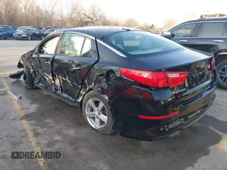 2015 Kia Optima LX with VIN 5XXGM4A70FG371690, listed as a IAAI auction lot 41884415 with 139,601 mi miles and . Bid and sale history available at DreamBid. Image 3.