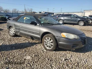 2005 Chrysler Sebring Limited with VIN 1C3EL65R25N662006, listed as a Copart auction lot 48552255 with 125,728 mi miles and Salvage Title. Bid and sale history available at DreamBid. Image 4.