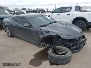 2018 Chevrolet Camaro 1LT with VIN 1G1FB1RS4J0133496, listed as a IAAI auction lot 41242934 with 107,705 mi miles. Bid and sale history available at carsss.com. Image 1.
