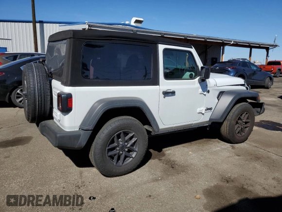 2024 Jeep Wrangler Sport S with VIN 1C4PJXAG1RW349260, listed as a Copart auction lot 60270065 with 5,575 mi miles and Salvage title. Bid and sale history available at DreamBid. Image 3.