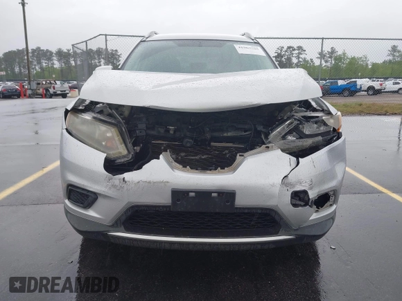 2015 Nissan Rogue SV with VIN KNMAT2MTXFP557333, listed as a IAAI auction lot 41967505 with 238,319 mi miles. Bid and sale history available at carsss.com. Image 6.