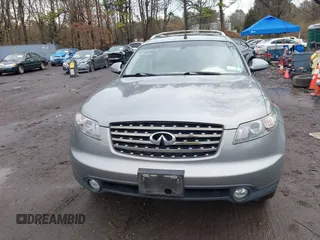 2005 Infiniti FX35 with VIN JNRAS08U25X110245, listed as a IAAI auction lot 41968518 with 80,398 mi miles. Bid and sale history available at carsss.com. Image 12.