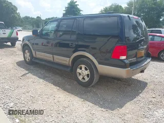 2003 Ford Expedition Eddie Bauer with VIN 1FMEU17L33LA13551, listed as a IAAI auction lot 42679514 with 191,429 mi miles and . Bid and sale history available at DreamBid. Image 3.