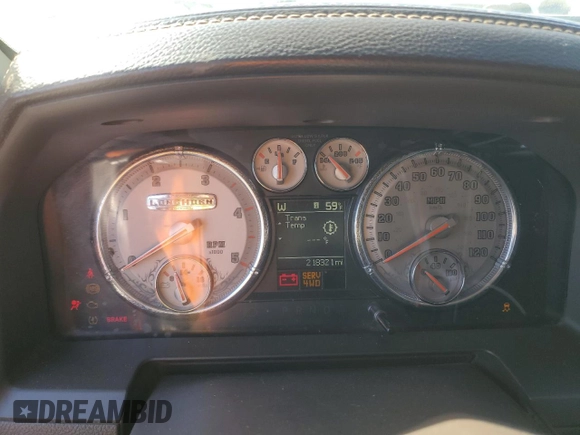 2012 Ram 2500 Laramie Longhorn with VIN 3C6UD5GLXCG185281, listed as a Copart auction lot 45575155 with 218,321 mi miles and Salvage Title. Bid and sale history available at carsss.com. Image 9.