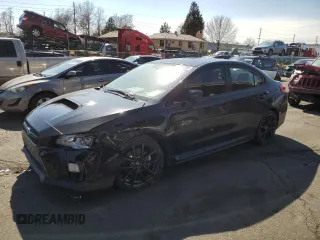 2021 Subaru WRX Premium with VIN JF1VA1C64M9802762, listed as a Copart auction lot 47588295 with 50,808 mi miles and Salvage Title. Bid and sale history available at carsss.com. Image 1.