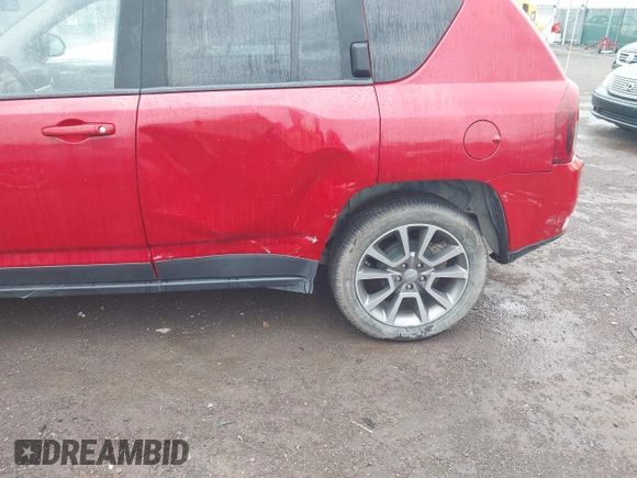 2017 Jeep Compass Sport with VIN 1C4NJCBA8HD166880, listed as a IAAI auction lot 42593173 with 110,397 mi miles and . Bid and sale history available at DreamBid. Image 6.