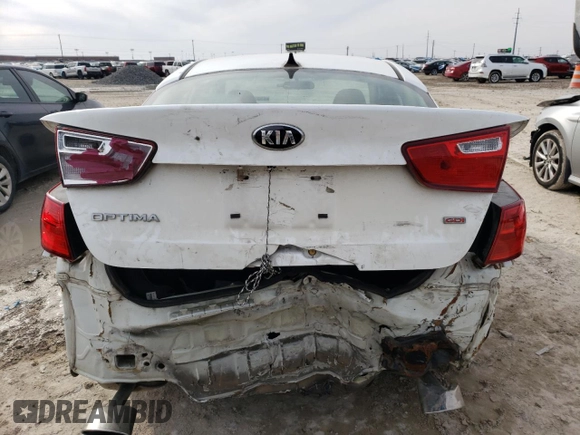 2014 Kia Optima LX with VIN KNAGM4A73E5494013, listed as a Copart auction lot 45327035 with 131,358 mi miles and Salvage Title. Bid and sale history available at carsss.com. Image 6.