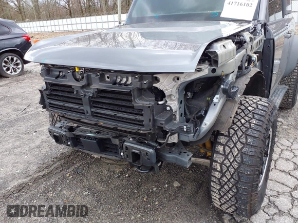 2023 Ford Bronco with VIN 1FMDE5CP2PLC03002, listed as a IAAI auction lot 41716102 with 23,529 mi miles. Bid and sale history available at carsss.com. Image 6.
